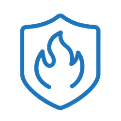fire and burglar protection icon