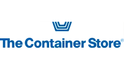 The Container Store logo in blue with a stylized container icon above the text.