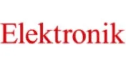 Red text logo displaying the word Elektronik on a white background.