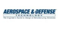 Aerospace & Defense Technology logo with tagline about design and manufacturing advances.