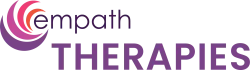 Empath Therapies logo with stylized circular design and purple and orange color scheme
