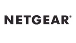 NETGEAR logo in bold black font on white background representing the technology company.