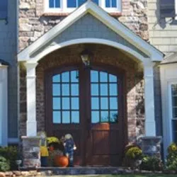 a house with a garage