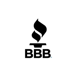 a black screen with a blue circle