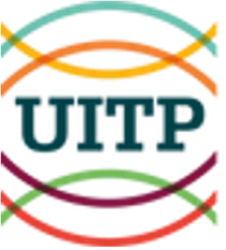 UITP logo featuring colorful lines representing public transport integration and mobility.