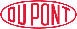 DuPont logo in bold red lettering within an oval shape, representing the brand identity.