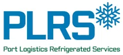 PLRS logo with bold blue letters and a blue snowflake symbol, representing refrigerated logistics services.