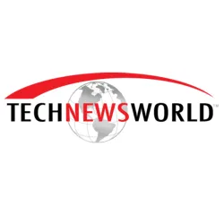 TechNewsWorld logo with a red arc over a globe and black and red text on a white background