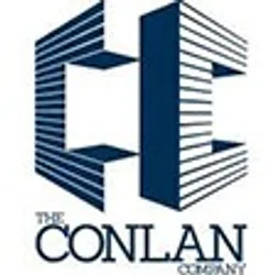 The Conlan Company logo with stylized blue 3D letters T and C and company name below on white background