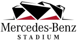 Red geometric dual triangle shapes above stylized black text forming a distinctive logo design