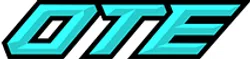 Bright blue stylized text logo with letters DTE in a bold, futuristic font on a black background.