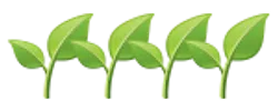 a green and white logo