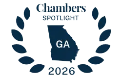 Chambers Spotlight 2026 logo with Georgia state outline and laurel wreath design in navy blue.