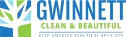 Gwinnett Clean & Beautiful logo with green tree graphic and text Keep America Beautiful affiliate