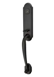 a white door handle