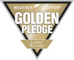 weather stopper golden pledge limited warranty icon