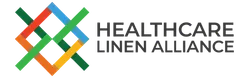 Healthcare Linen Alliance logo with multicolored intersecting lines and bold gray text