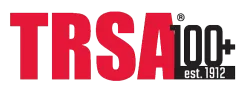TRSA logo with 100+ years established since 1912 in red and black text