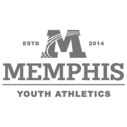 Memphis Youth Athletics logo featuring a stylized M with swoosh lines, established 2014, in gray text.