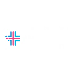 Urgently Ortho logo featuring a stylized cross in blue and pink within a circle next to bold text.