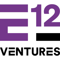 Purple E12 logo with stylized letter E and number 12 on a transparent background