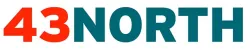 43 North logo with bold red numbers and teal text on a white background