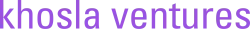 Khosla Ventures logo featuring purple lowercase text on a transparent background