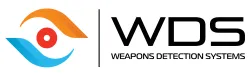 Logo of Weapons Detection Systems featuring orange and blue elements with a central red circle.