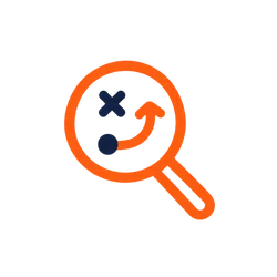Discovery & Strategy icon from the site's generated brand icon set (a flat, single-weight outline with rounded line caps and simple geometric shapes)