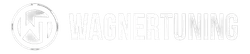 Wagner Tuning logo with stylized WT letters in a circle and bold uppercase text on black background