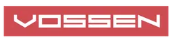 Vossen logo with bold white text on a red rectangular background representing the brand's identity.