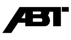ABT logo with bold black letters in a modern, angular font on a white background