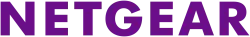 a purple and white logo