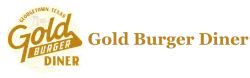 Gold Burger Diner logo featuring stylized gold text with Georgetown, Texas location note