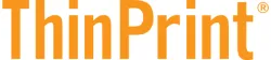 ThinPrint logo in orange text on a white background representing the printing software company