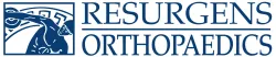 Resurgens Orthopaedics logo featuring a dynamic athlete lifting weights, symbolizing strength and recovery.