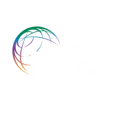 ICRI Concrete Repair logo with colorful globe and text Restore Repurpose Renew on black background