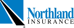 Northland company logo with blue and black geometric design and blue text on white background