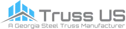 Logo of Truss US, a steel truss manufacturer based in Georgia with blue and gray design.