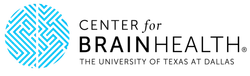 Blue circular maze design with vertical line and black text spelling BrainStation on white background