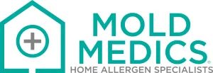 a logo with a green and white background
