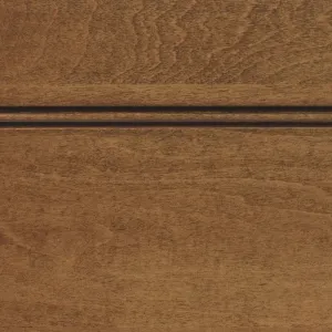 Colonial Stain with Sable Glaze on Hard Maple