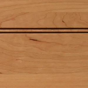 Natural with Brown Glaze on Cherry
