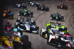 race car on track