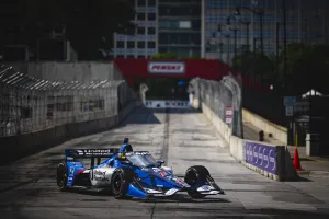 Race car on track