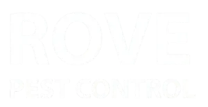 ROVE Pest Control logo in bold white text on a black background.