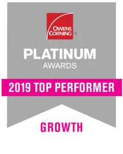 Platinum Awards - 2019 Top Performer - Growth - ARAC Roof It Forward