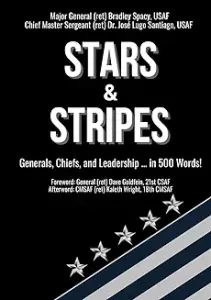 Book cover titled Stars & Stripes about US Air Force leadership with stars and stripes graphic.