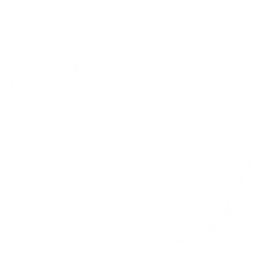 White calculator icon with buttons inside a white circle on black background