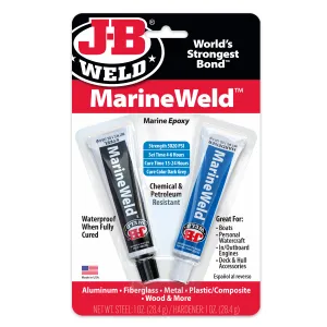 J-B Weld Marine Epoxy Glue Adhesive Syringe Waterproof Repair